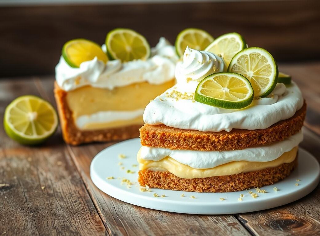 triple deck key lime pie